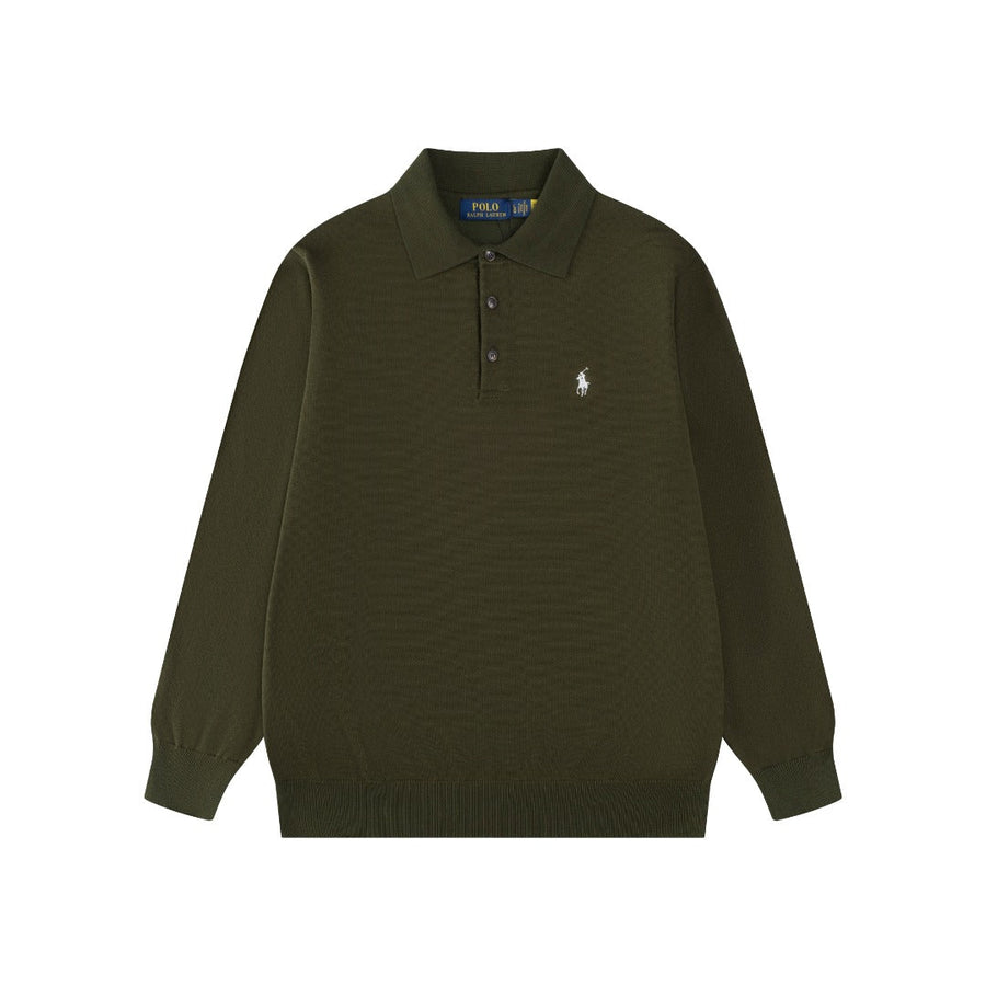 Ralph Lauren Classic Polo Collar Cotton Sweatshirt