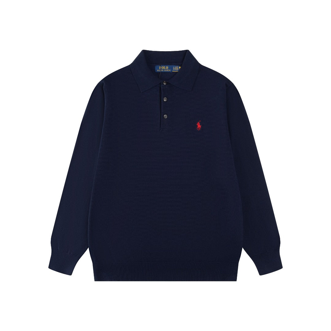 Ralph Lauren Classic Polo Collar Cotton Sweatshirt