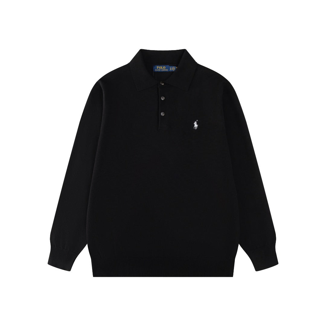 Ralph Lauren Classic Polo Collar Cotton Sweatshirt