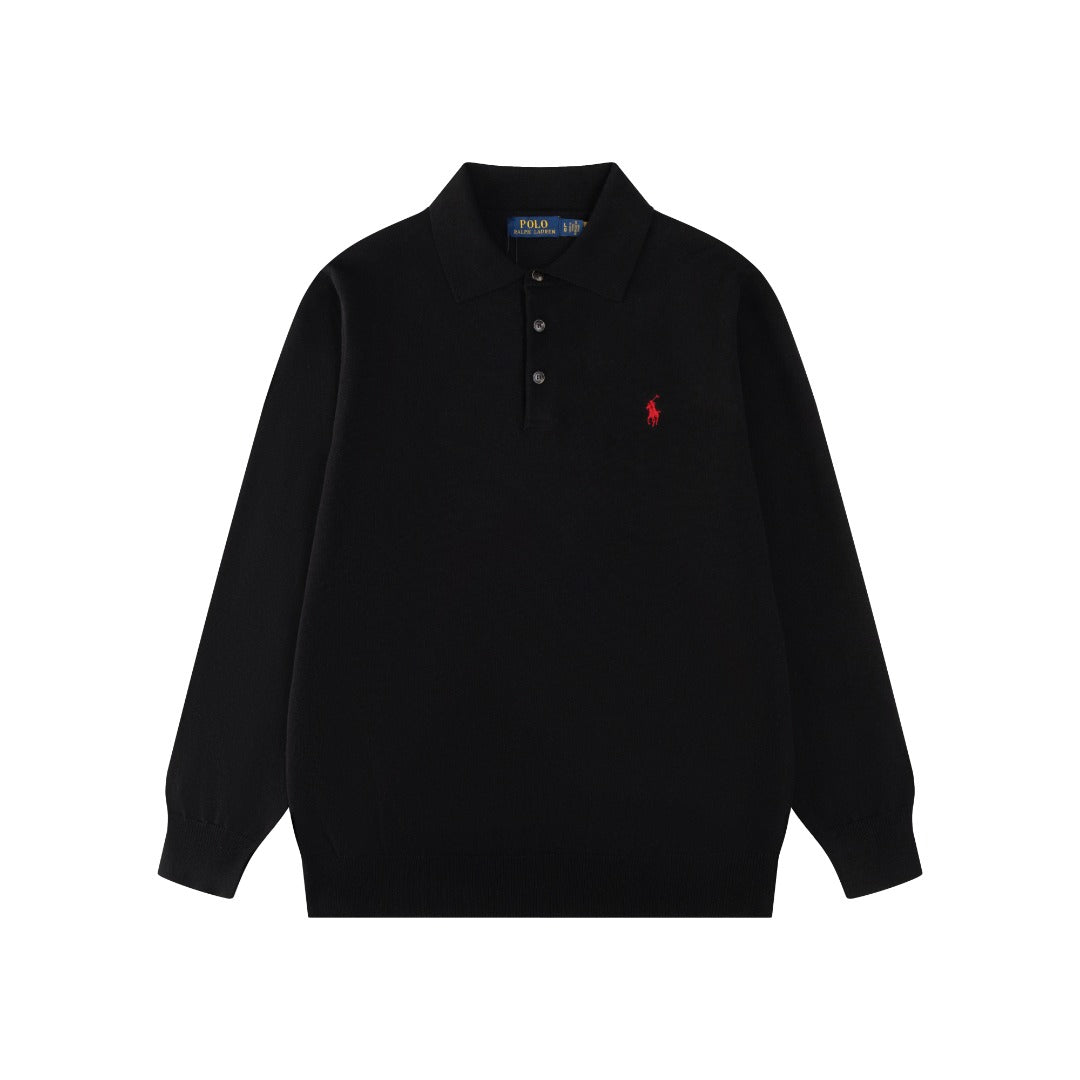 Ralph Lauren Classic Polo Collar Cotton Sweatshirt