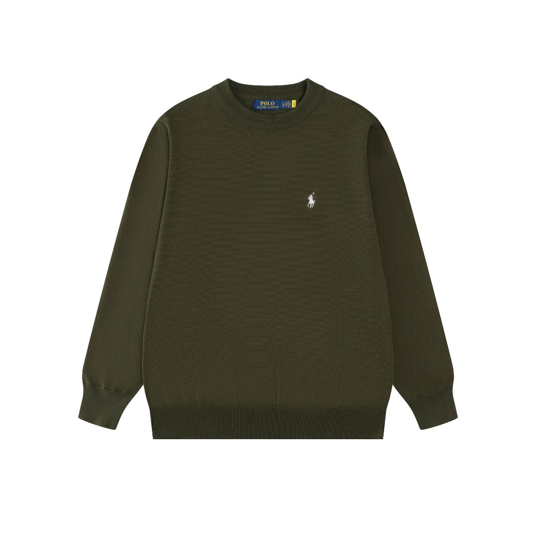 Ralph Lauren Klasik Bisiklet Yaka Pamuklu Sweatshirt
