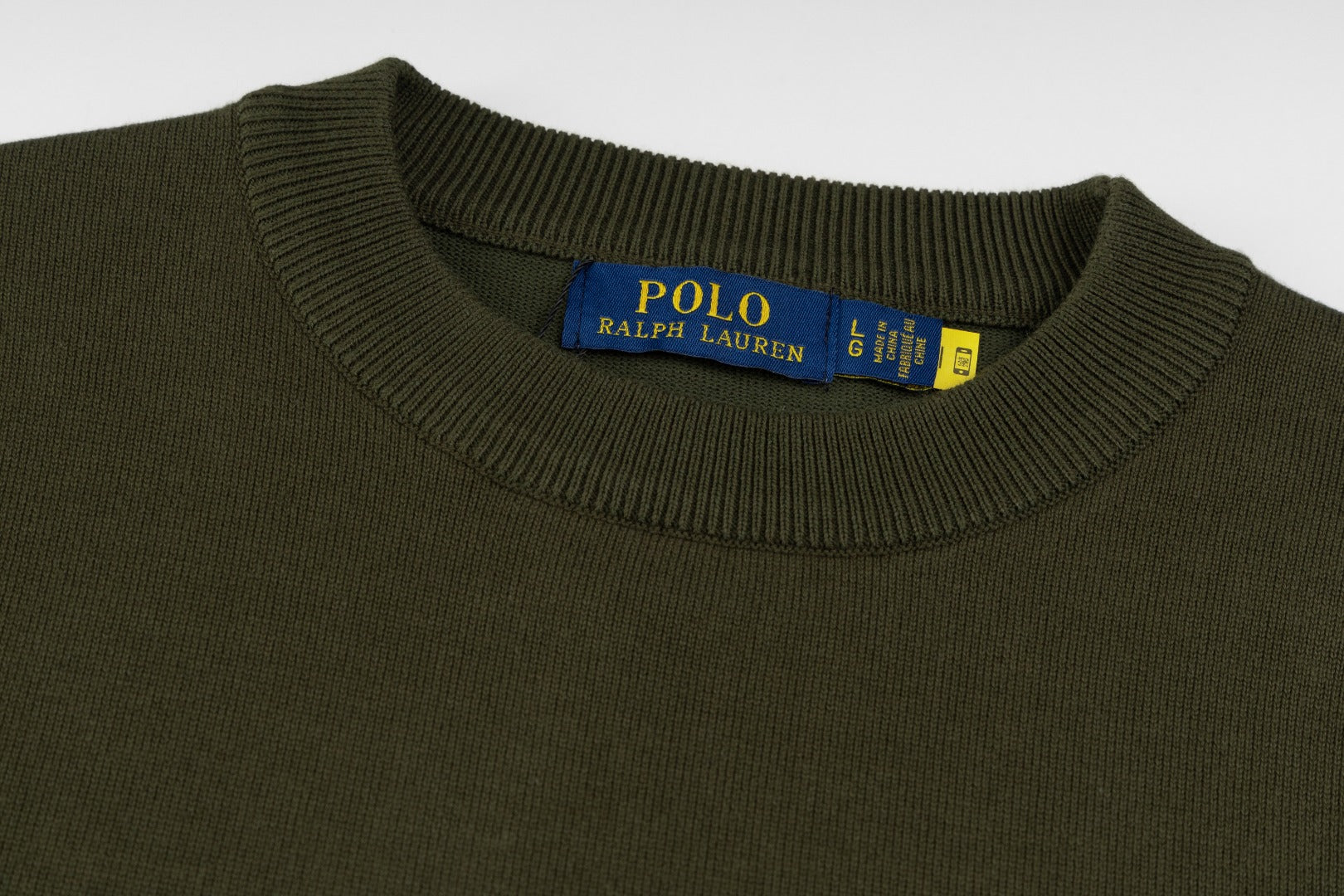 Ralph Lauren Klasik Bisiklet Yaka Pamuklu Sweatshirt
