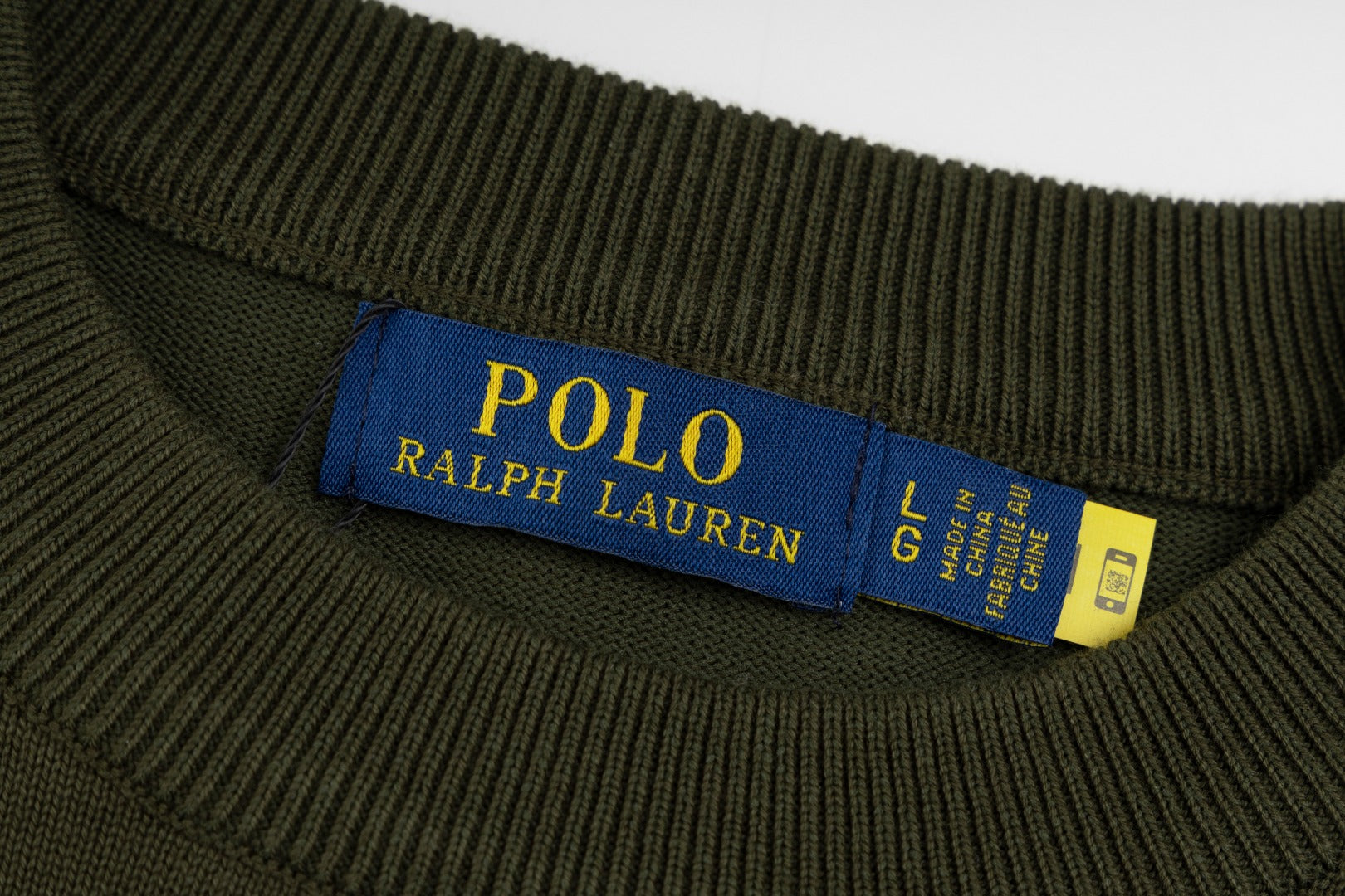 Ralph Lauren Klasik Bisiklet Yaka Pamuklu Sweatshirt