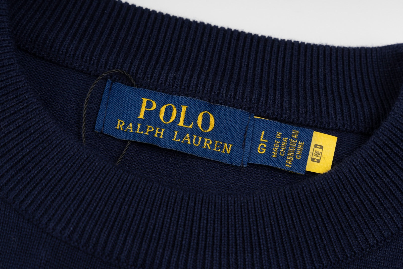 Ralph Lauren Klasik Bisiklet Yaka Pamuklu Sweatshirt