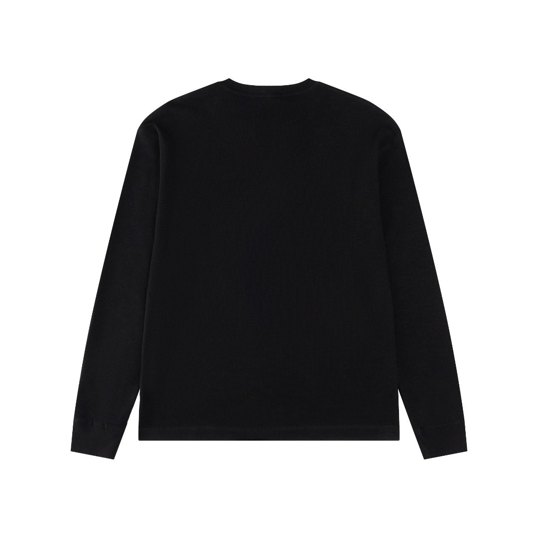 Ralph Lauren Waffle Kumaş Henley Yaka Sweatshirt