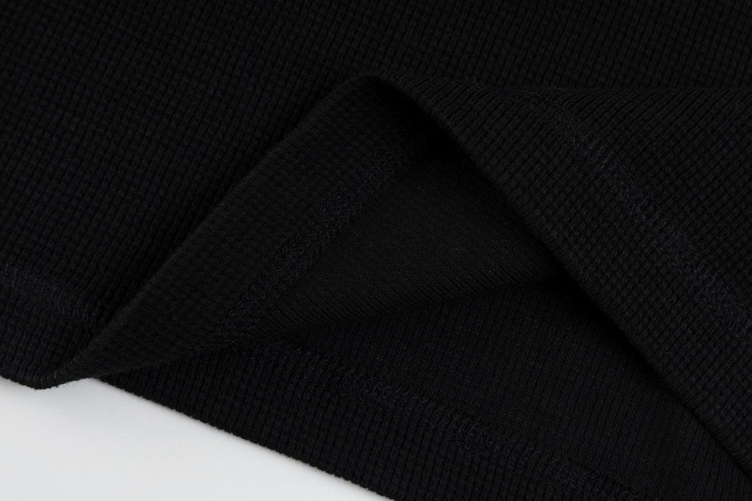 Ralph Lauren Waffle Kumaş Henley Yaka Sweatshirt