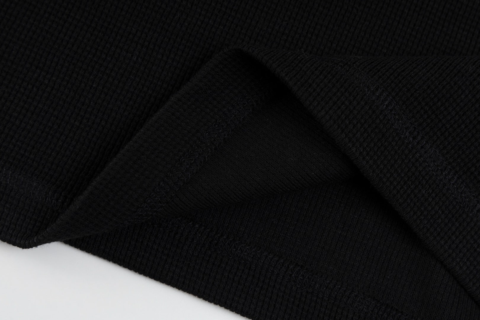 Ralph Lauren Waffle Kumaş Henley Yaka Sweatshirt