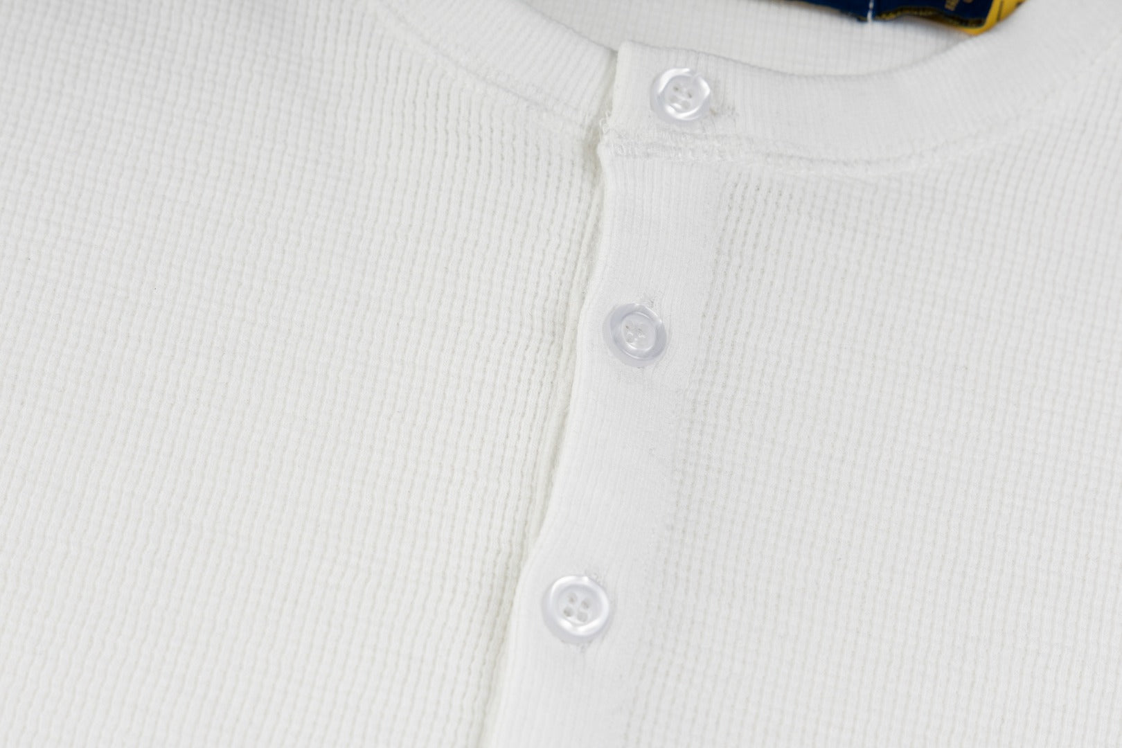 Ralph Lauren Waffle Fabric Henley Neck Sweatshirt