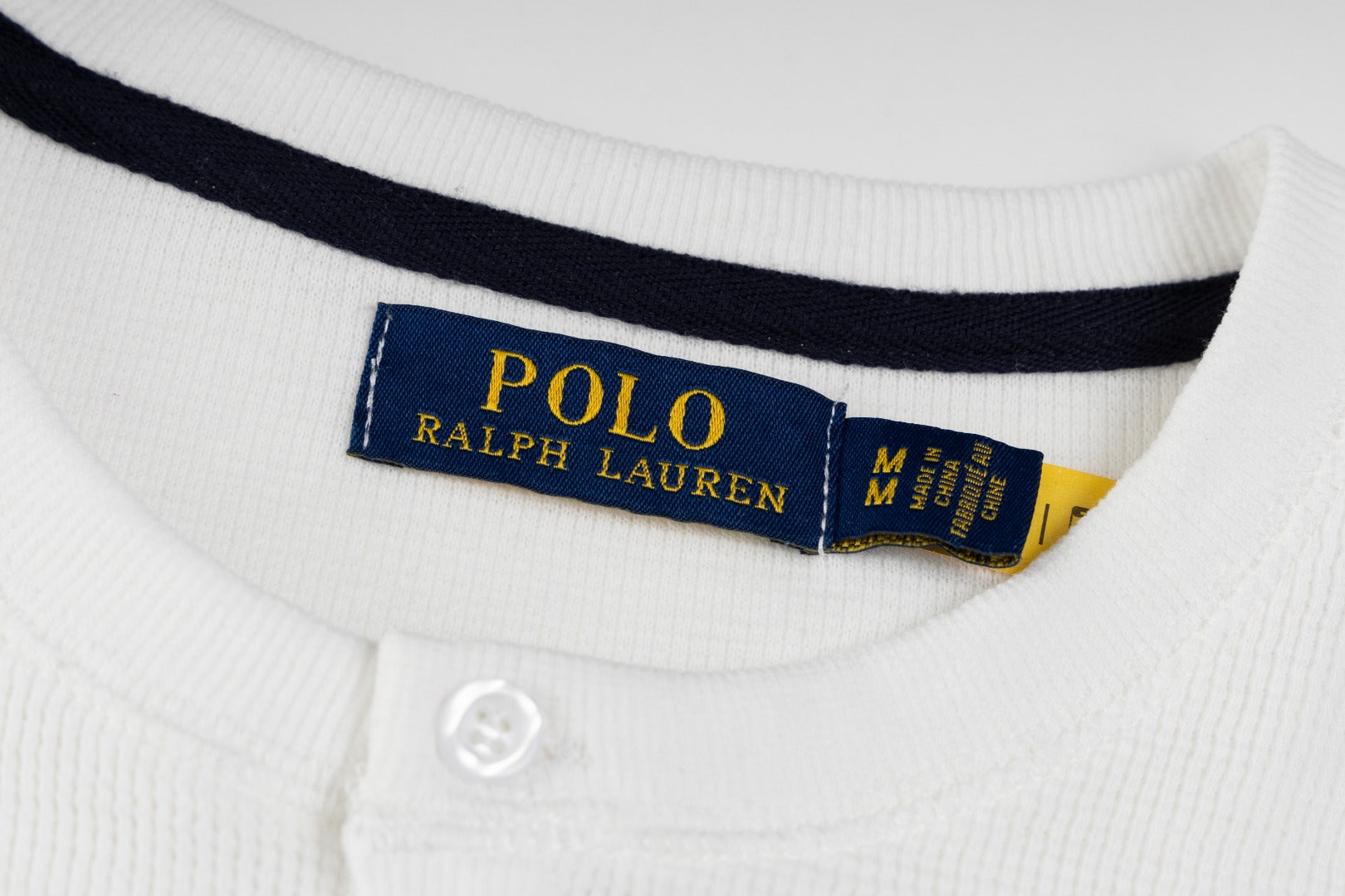 Ralph Lauren Waffle Fabric Henley Neck Sweatshirt