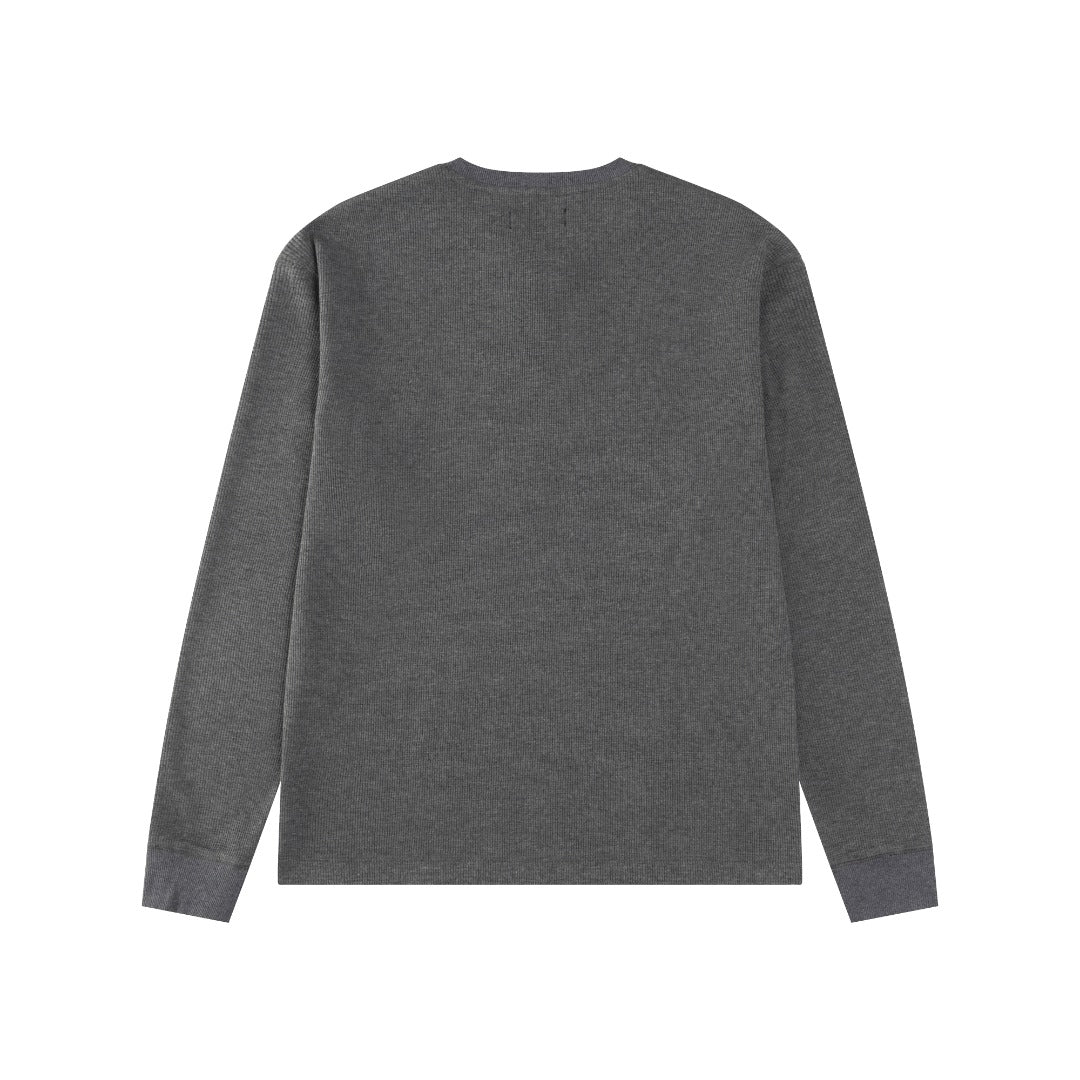 Ralph Lauren Waffle Fabric Henley Neck Sweatshirt