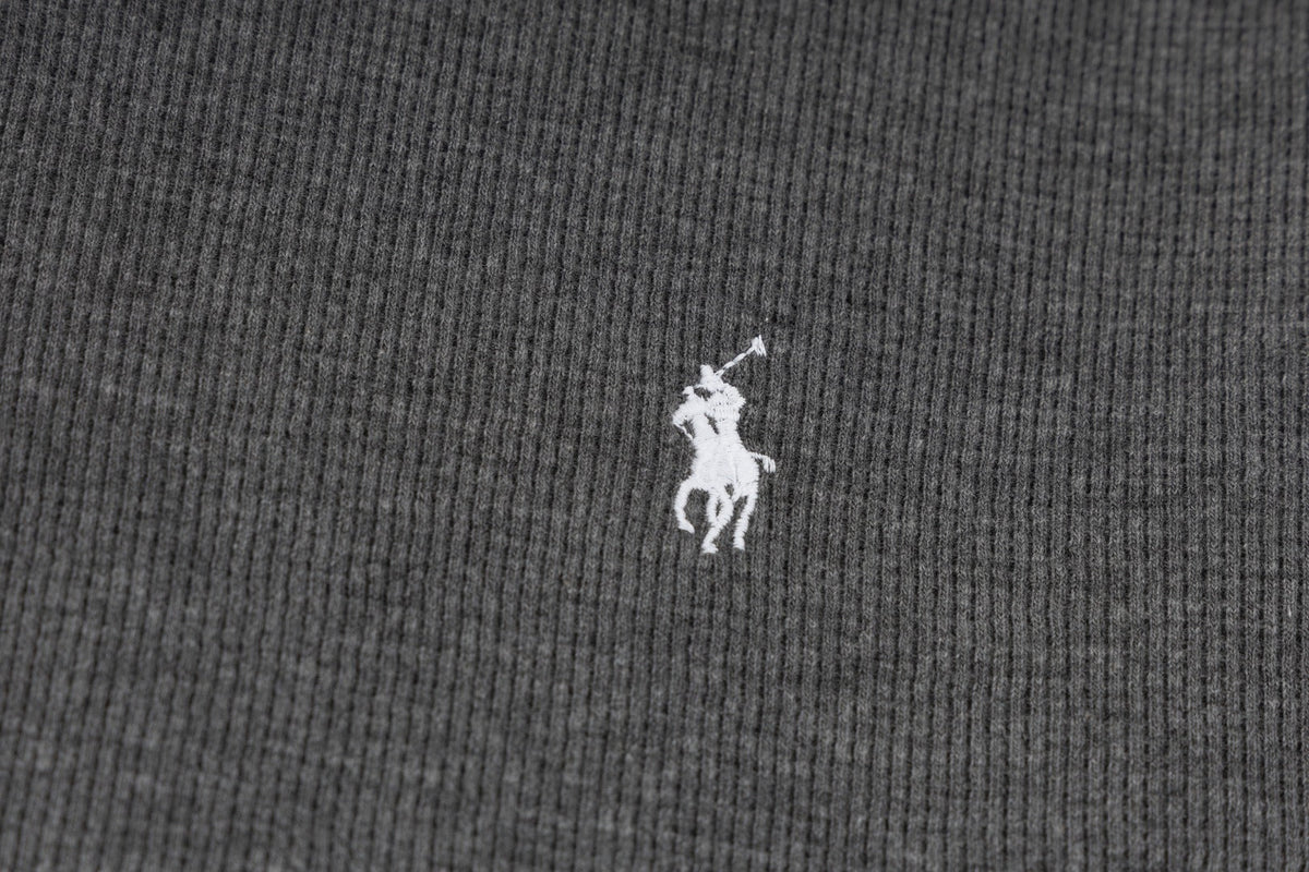 Ralph Lauren Waffle Fabric Henley Neck Sweatshirt