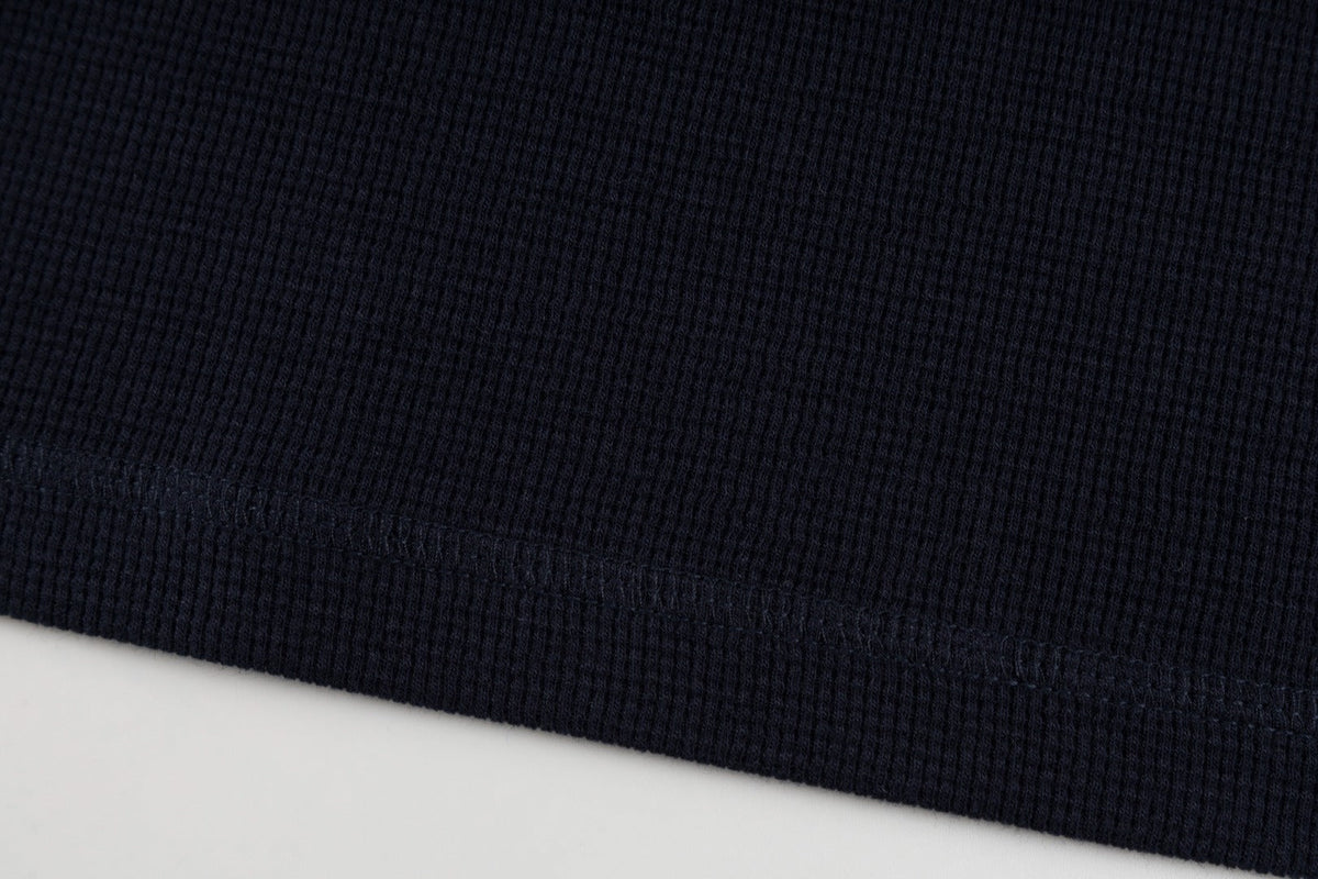 Ralph Lauren Waffle Fabric Henley Neck Sweatshirt