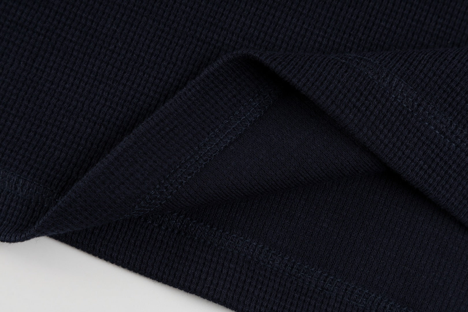 Ralph Lauren Waffle Fabric Henley Neck Sweatshirt