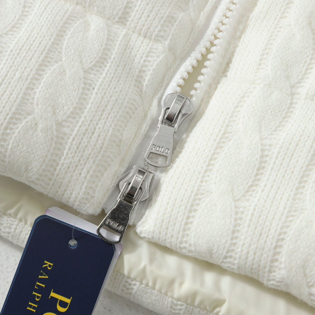 Ralph Lauren Saç Örgüsü Desenli Şişme Mont
