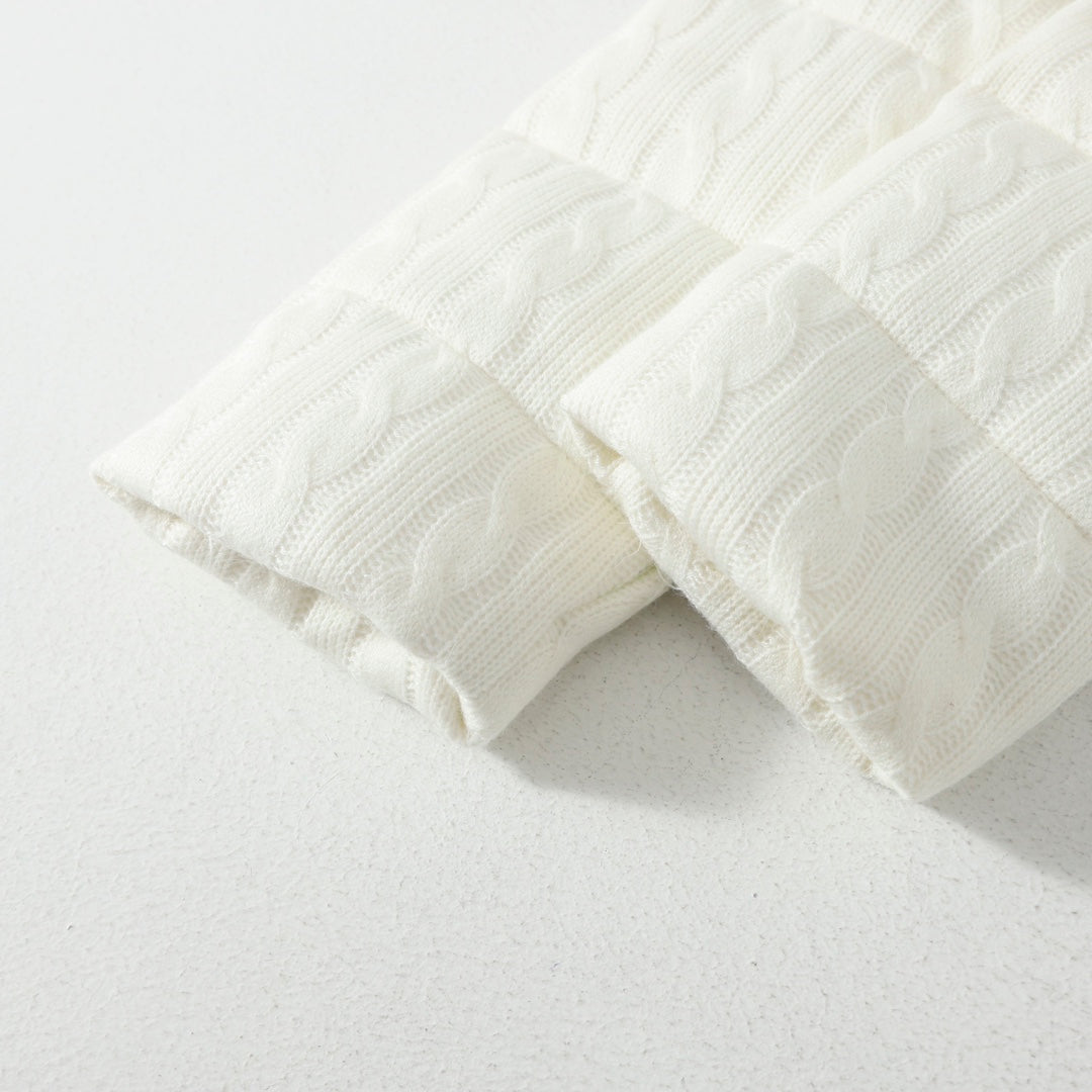 Ralph Lauren Cable-Knit Pattern Puffer Jacket