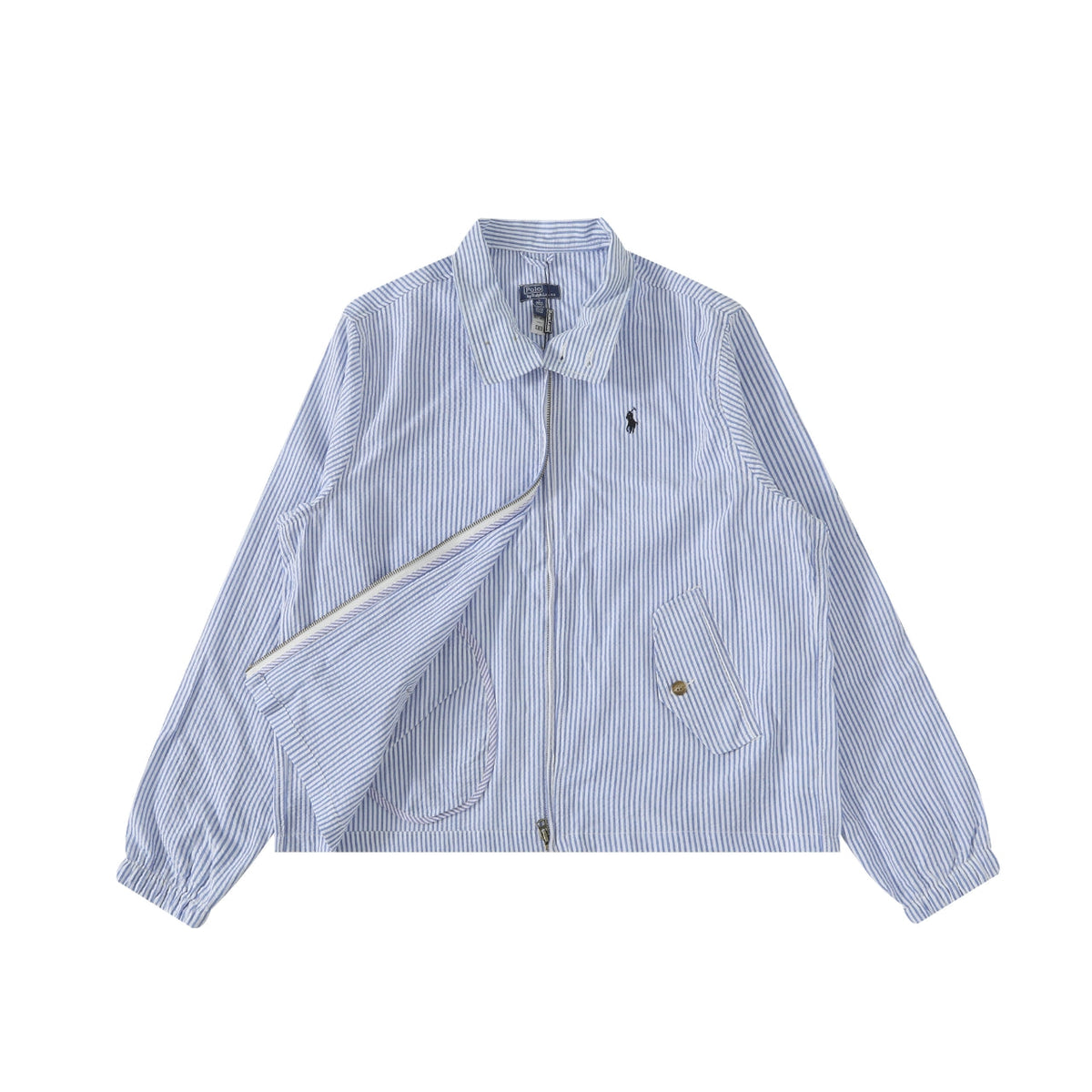 Ralph Lauren Blue-White Striped Lightweight Shirt