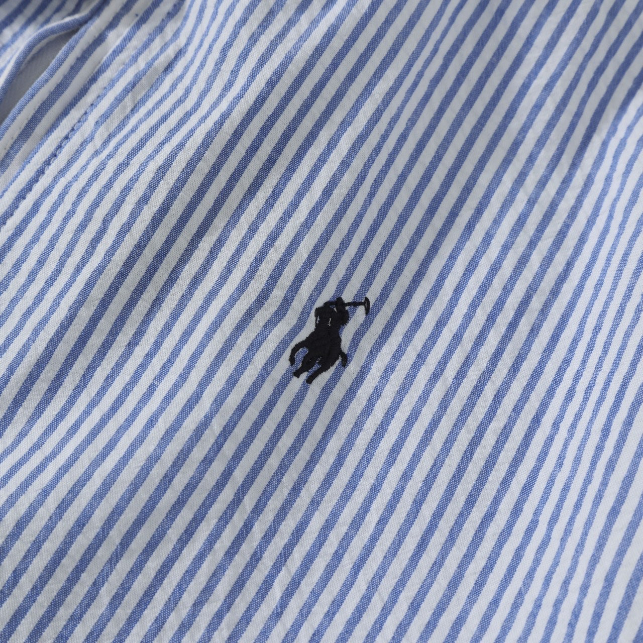 Ralph Lauren Mavi-Beyaz Çizgili Hafif Gömlek