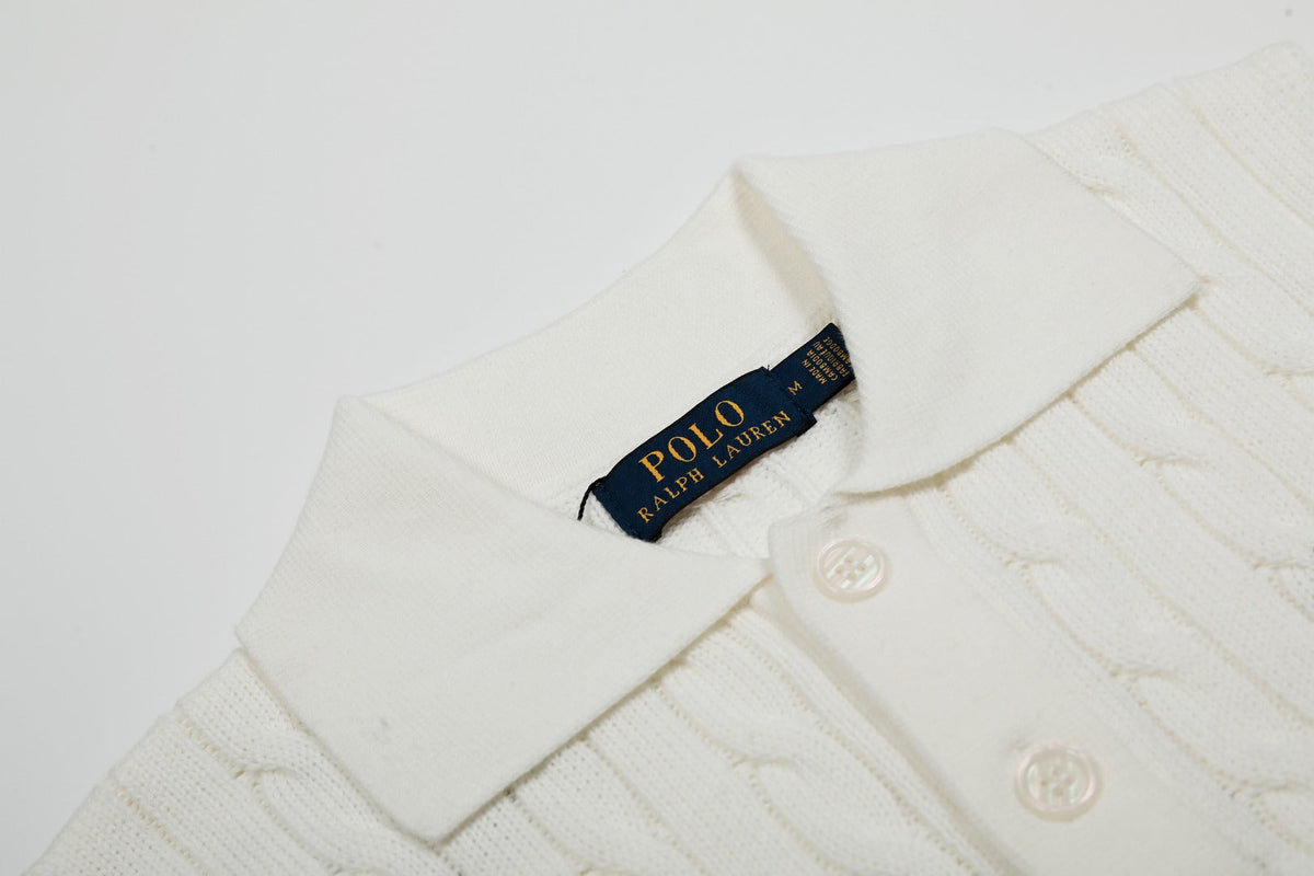 Ralph Lauren Polo Collar Knit Vest - Polo Yaka Triko Yelek