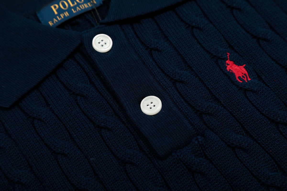 Ralph Lauren Polo Collar Knit Vest - Polo Yaka Triko Yelek