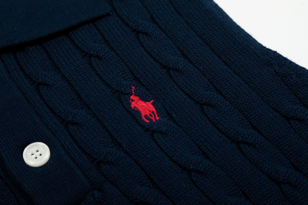 Ralph Lauren Polo Collar Knit Vest - Polo Yaka Triko Yelek