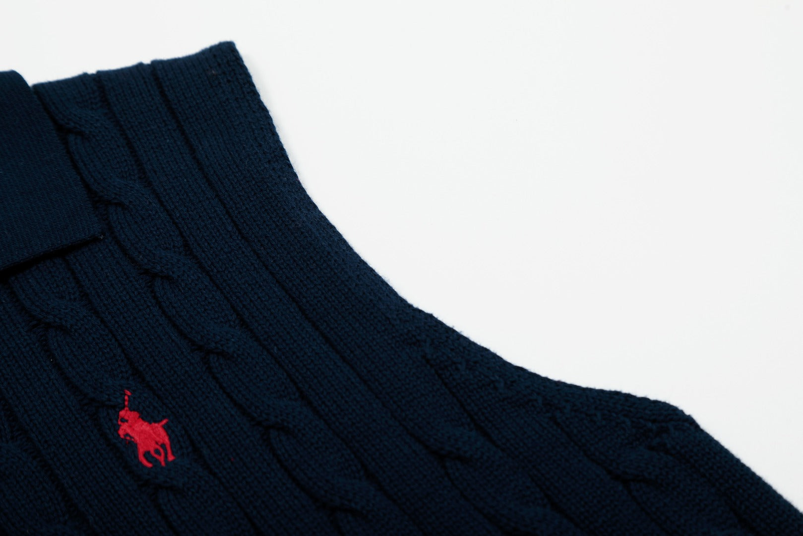 Ralph Lauren Polo Collar Knit Vest - Polo Yaka Triko Yelek