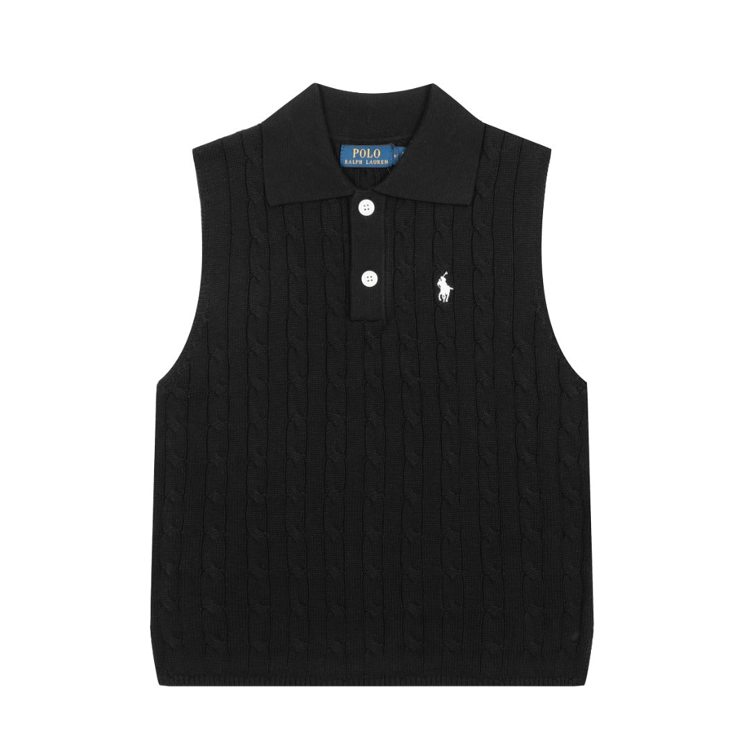 Ralph Lauren Polo Yaka Triko Yelek