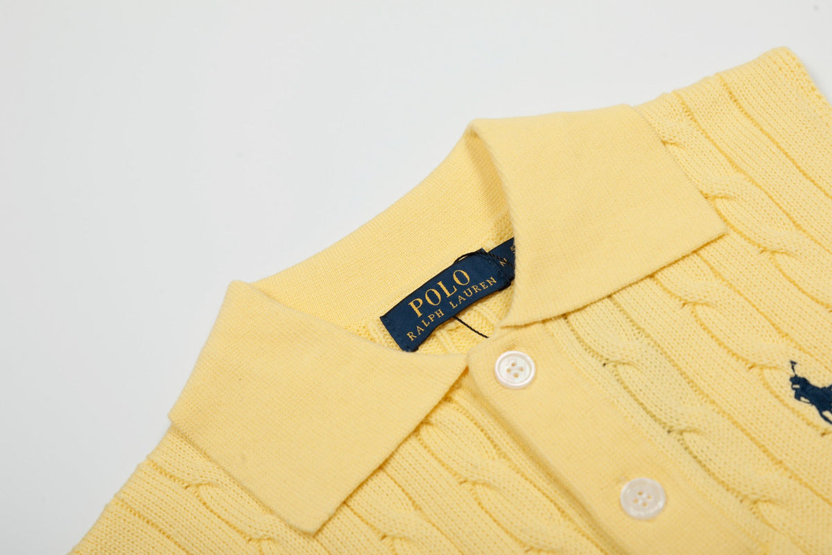 Ralph Lauren Polo Collar Knit Vest - Polo Yaka Triko Yelek