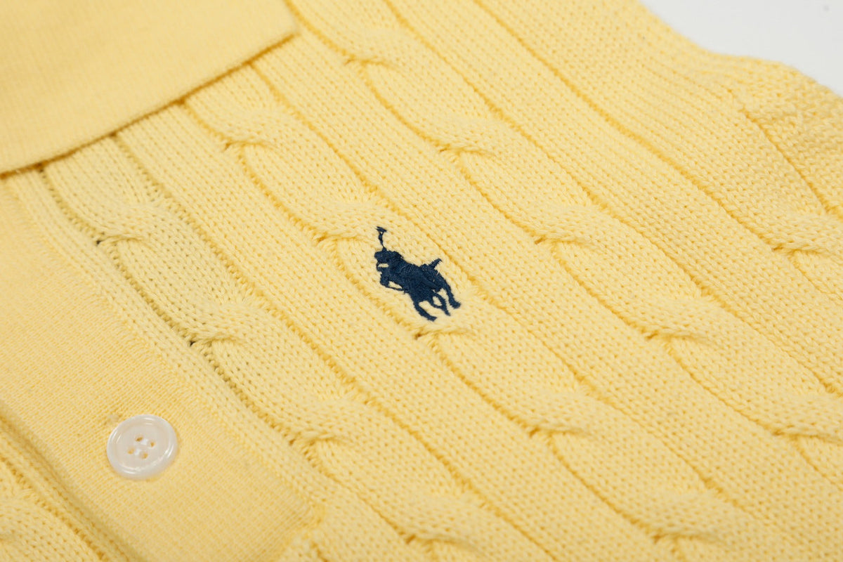 Ralph Lauren Polo Collar Knit Vest - Polo Yaka Triko Yelek