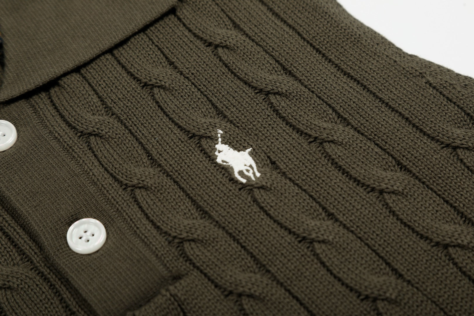Ralph Lauren Polo Collar Knit Vest - Polo Yaka Triko Yelek