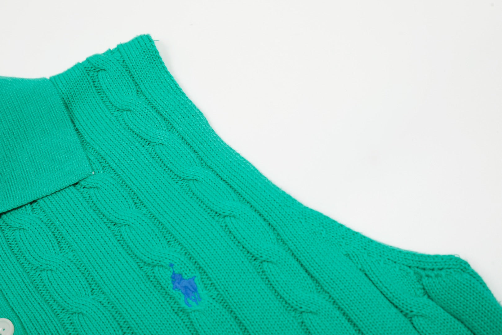 Ralph Lauren Polo Collar Knit Vest - Polo Yaka Triko Yelek