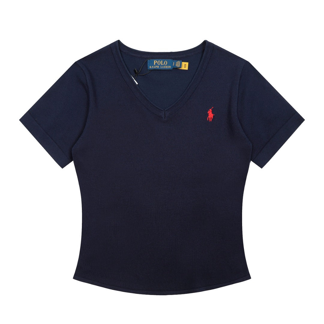 Ralph Lauren V-Neck Women’s Knit T-Shirt