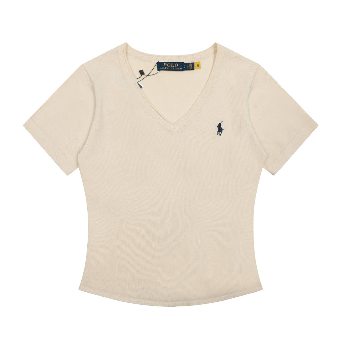 Ralph Lauren V-Neck Women’s Knit T-Shirt