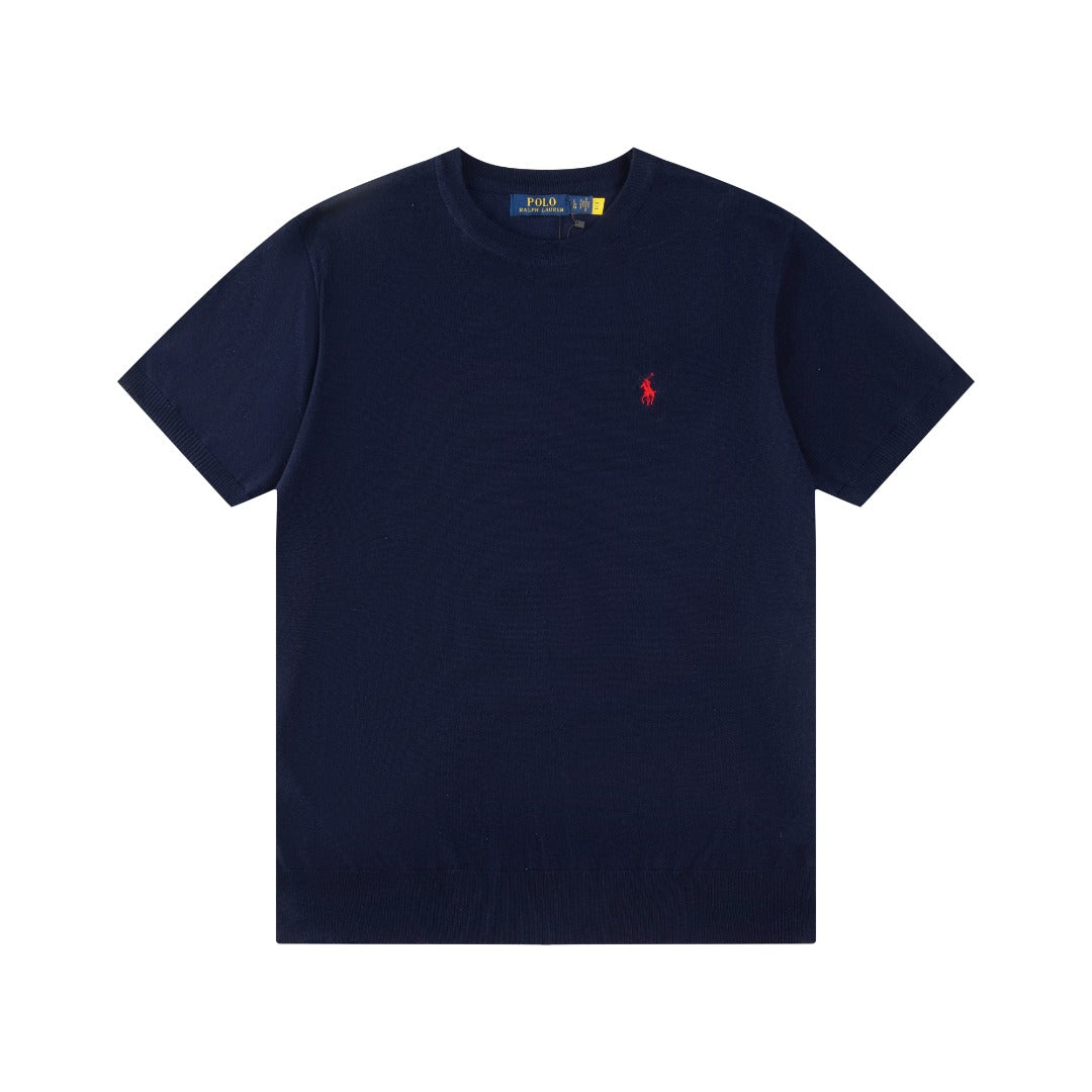 Ralph Lauren Klasik Bisiklet Yaka Pamuklu Tişört