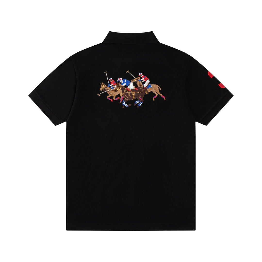 Ralph Lauren Gold Pony Polo Collar T-Shirt