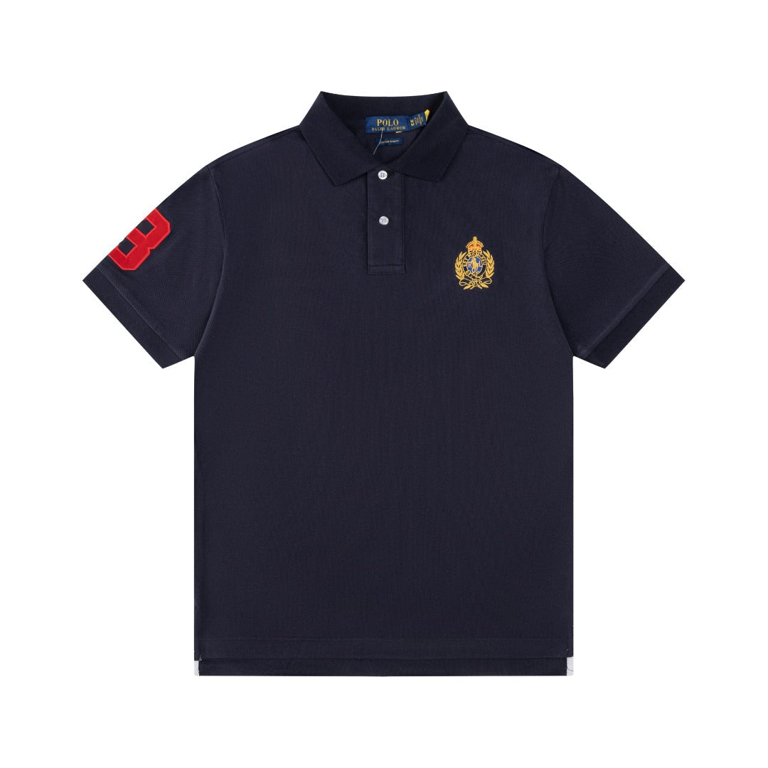 Ralph Lauren Gold Pony Polo Collar T-Shirt