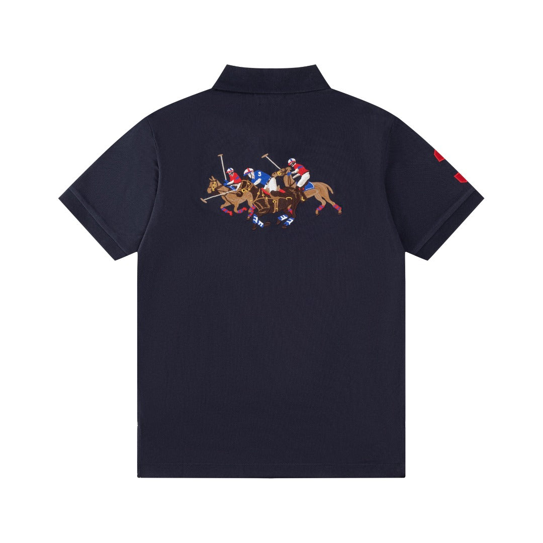 Ralph Lauren Gold Pony Polo Collar T-Shirt