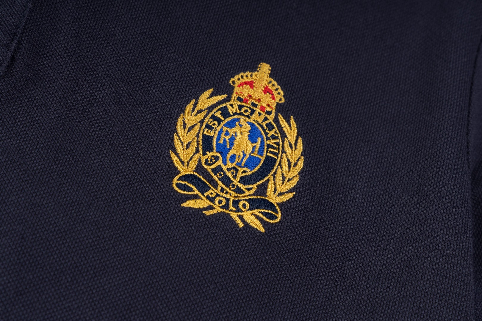Ralph Lauren Gold Pony Polo Collar T-Shirt