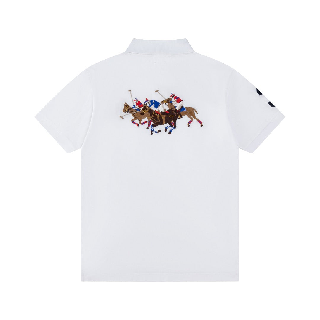 Ralph Lauren Gold Pony Polo Collar T-Shirt