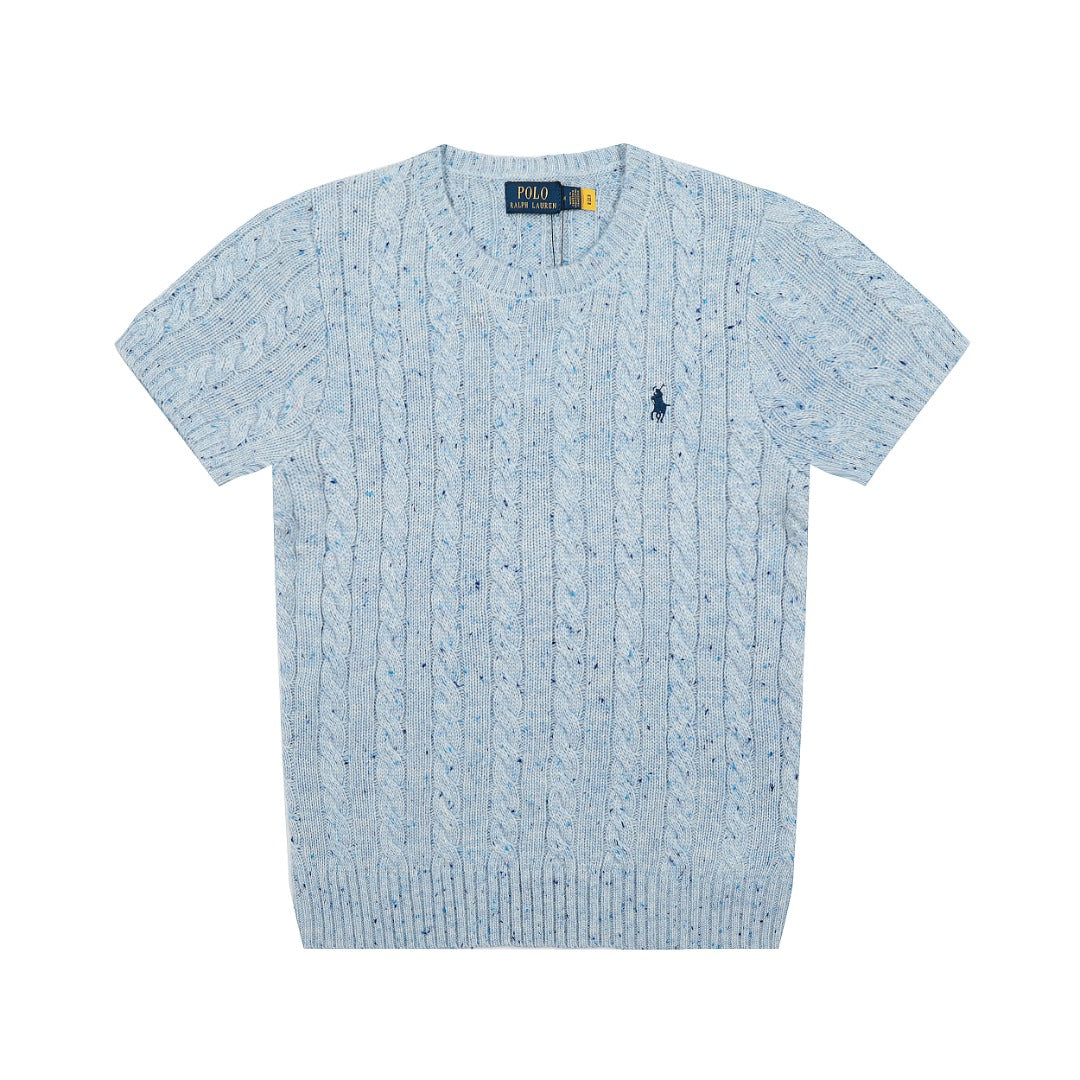 Ralph Lauren Wool Blend Cable Knit T-Shirt