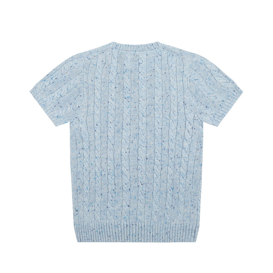 Ralph Lauren Wool Blend Cable Knit T-Shirt