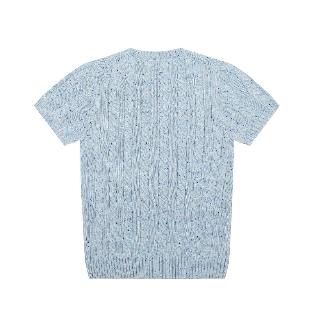 Ralph Lauren Wool Blend Cable Knit T-Shirt