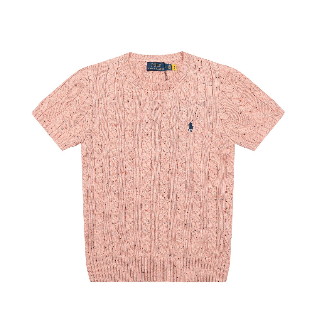 Ralph Lauren Wool Blend Cable Knit T-Shirt