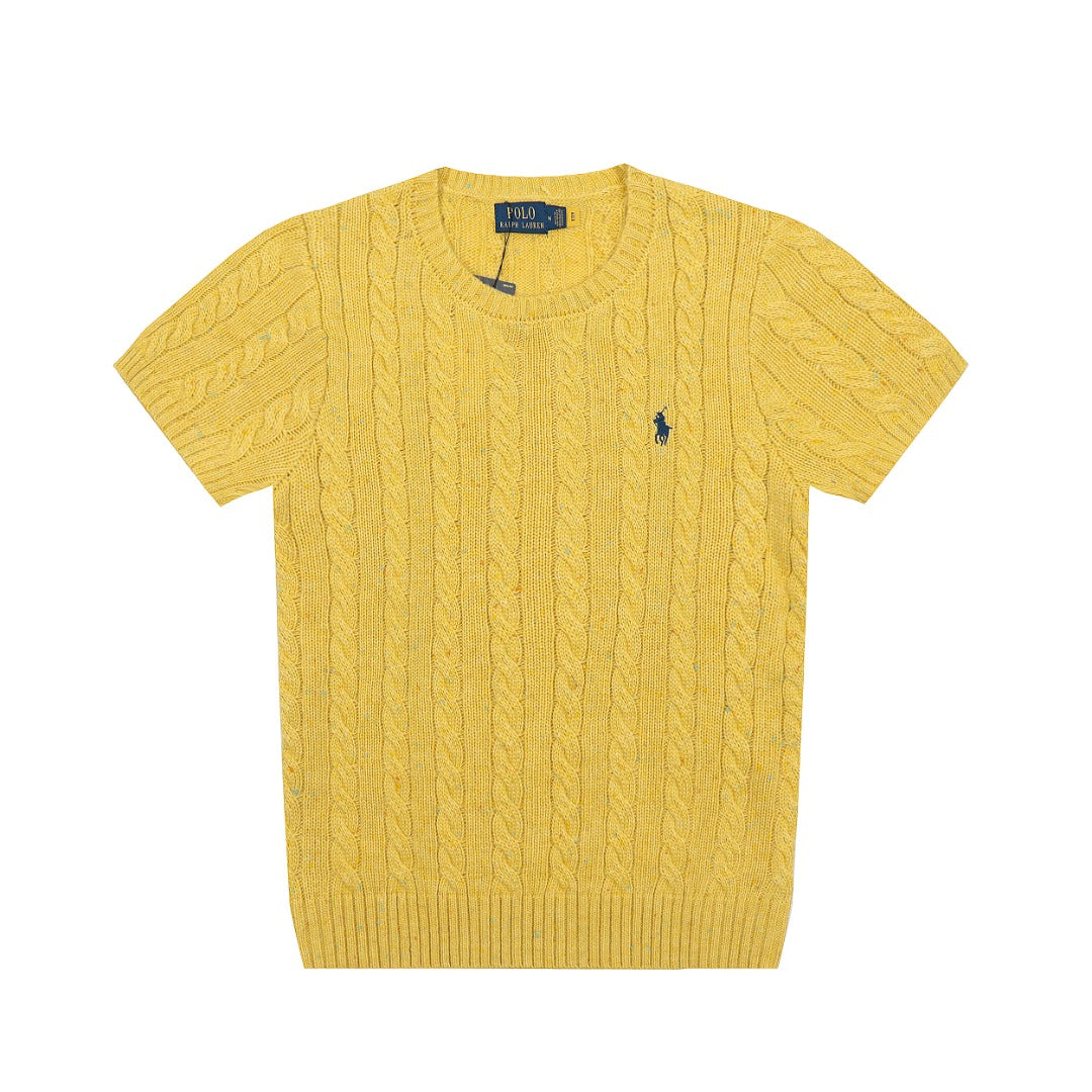 Ralph Lauren Wool Blend Cable Knit T-Shirt