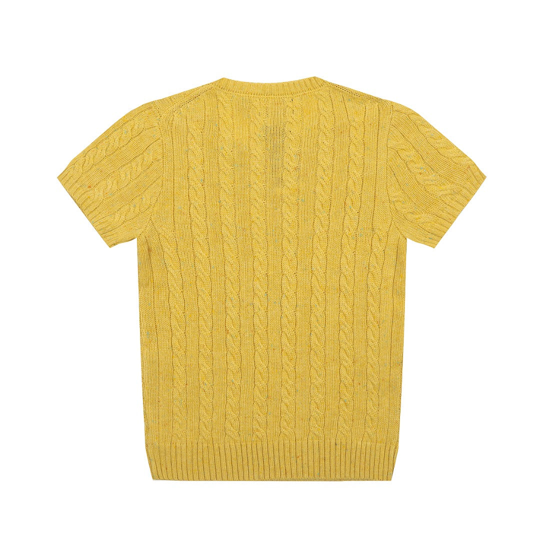 Ralph Lauren Wool Blend Cable Knit T-Shirt