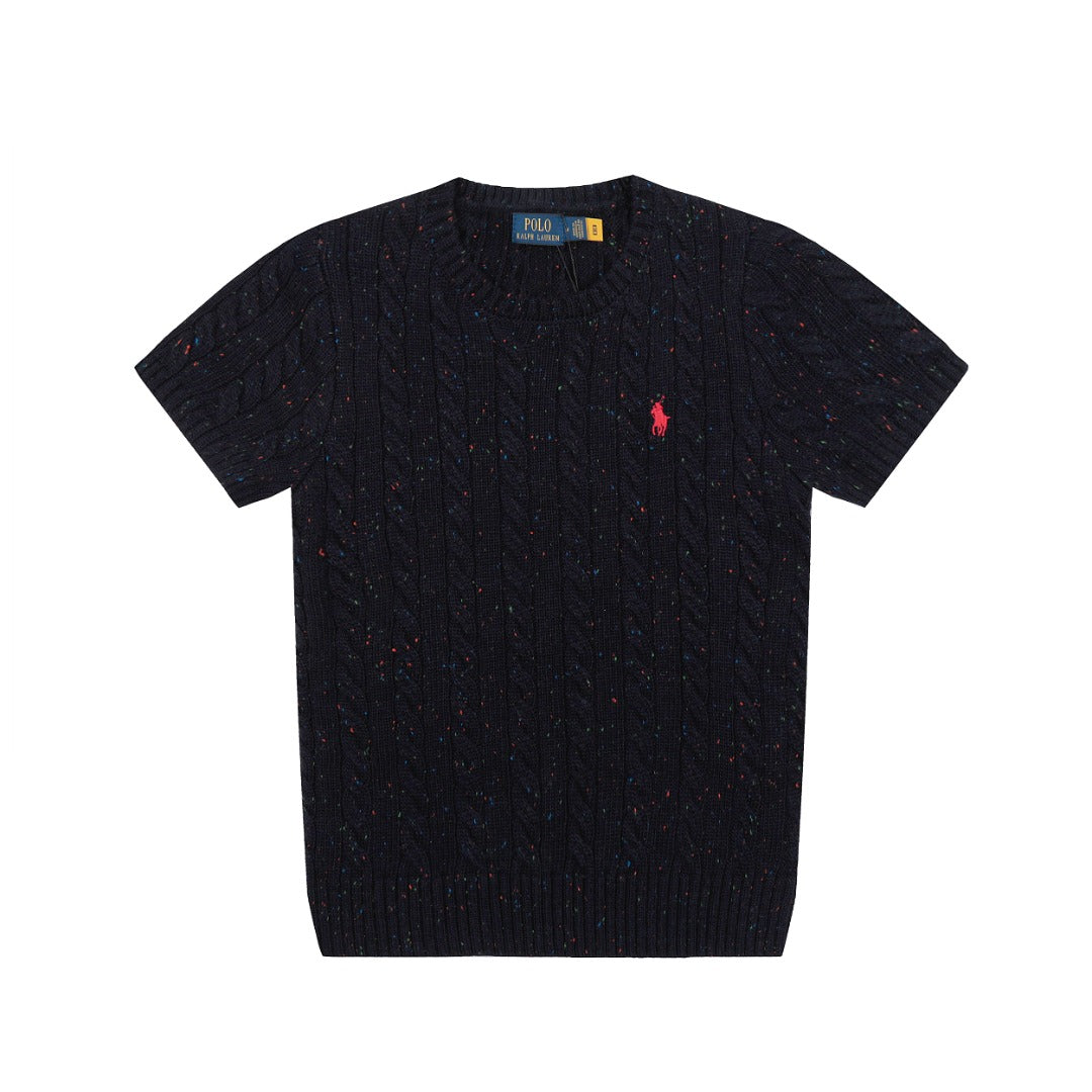 Ralph Lauren Wool Blend Cable Knit T-Shirt