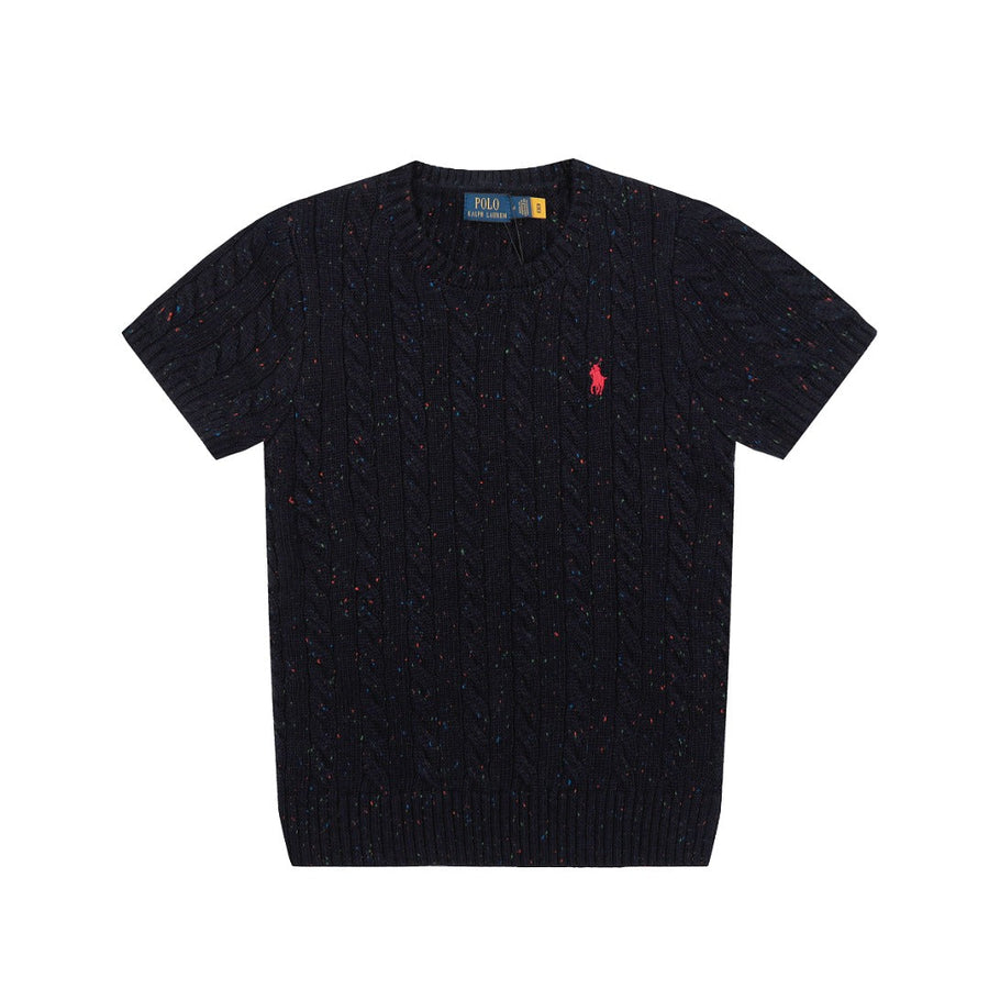 Ralph Lauren Wool Blend Cable Knit T-Shirt