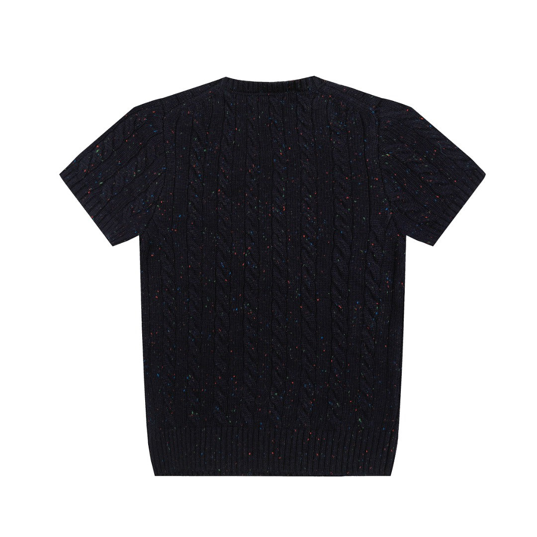 Ralph Lauren Wool Blend Cable Knit T-Shirt