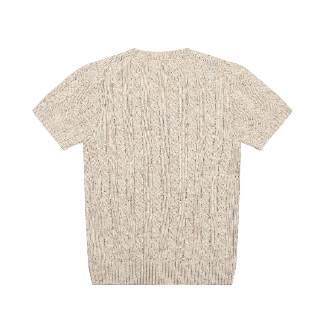 Ralph Lauren Wool Blend Cable Knit T-Shirt