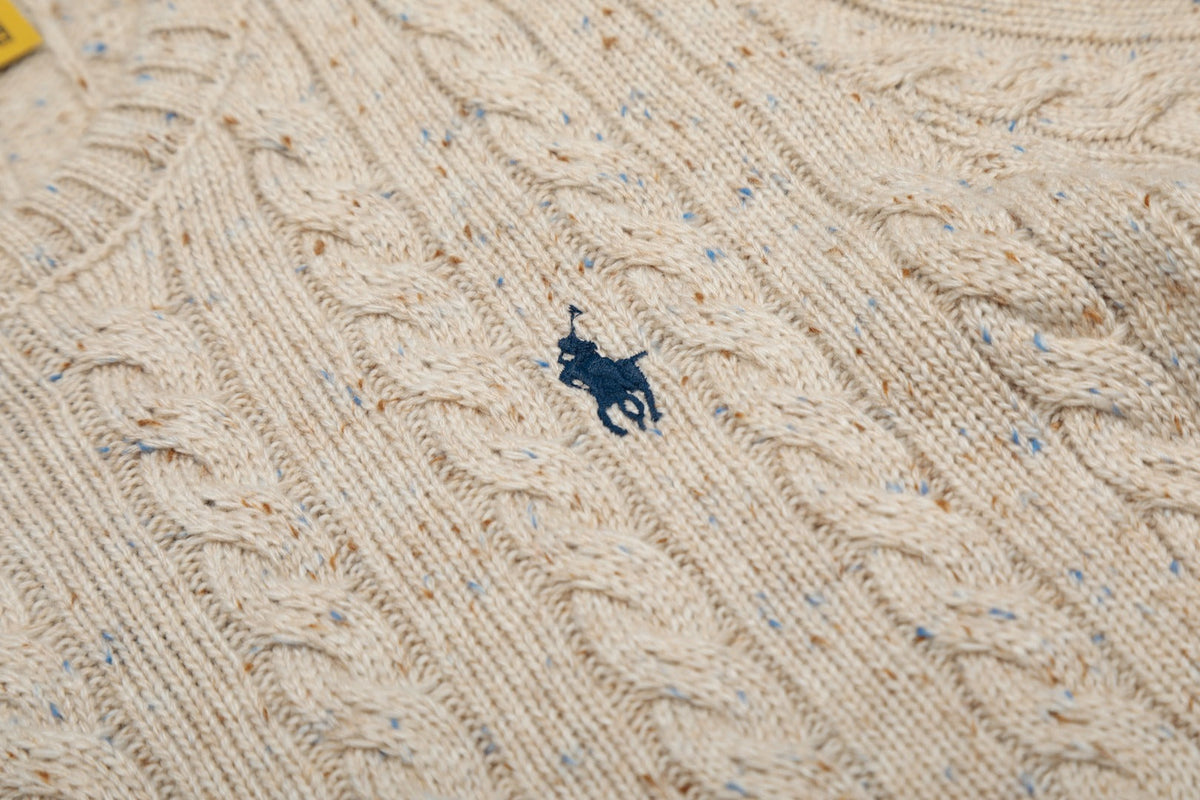 Ralph Lauren Wool Blend Cable Knit T-Shirt