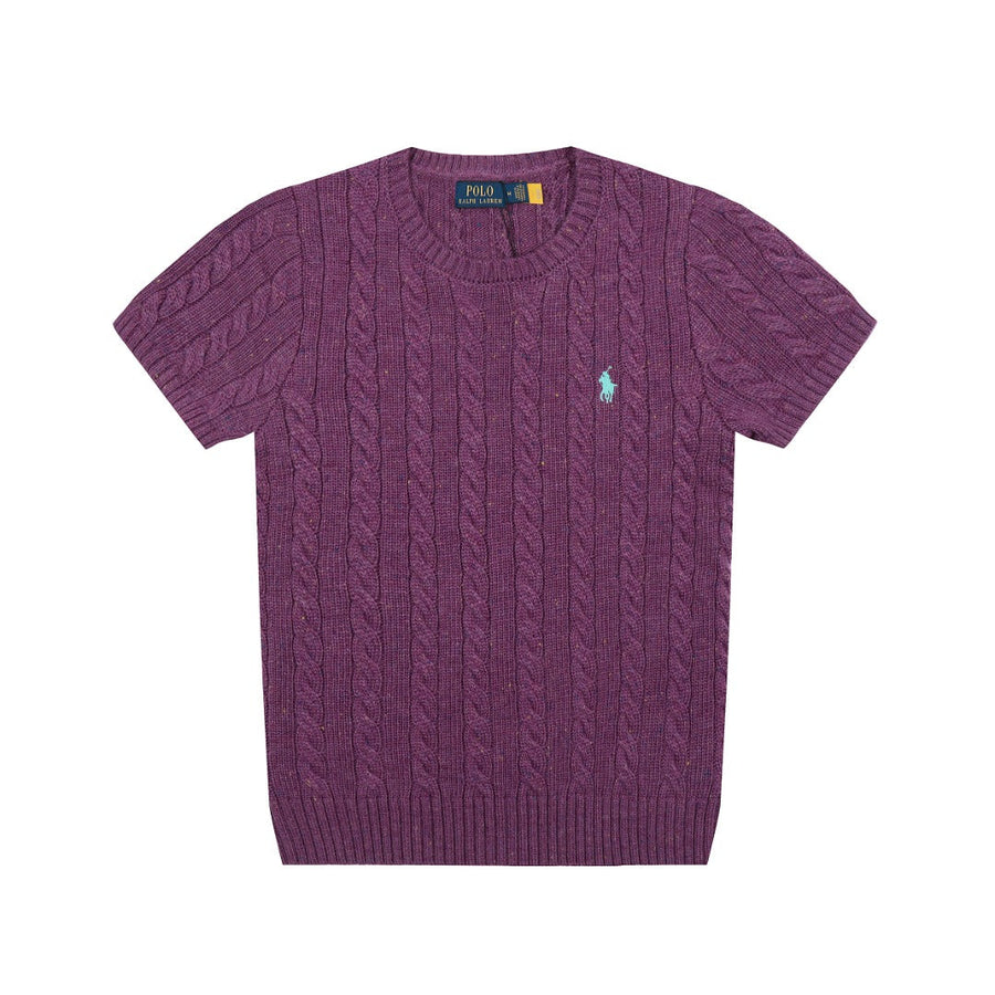 Ralph Lauren Wool Blend Cable Knit T-Shirt